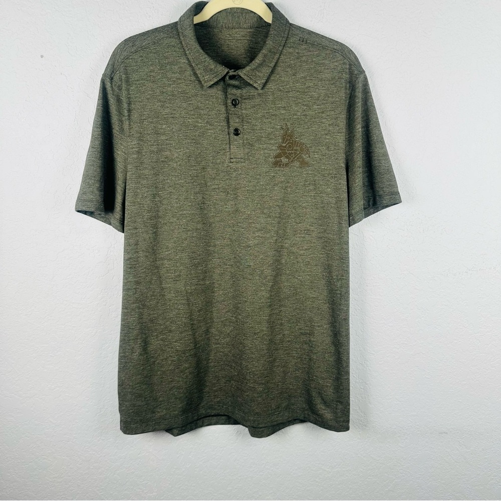 Lululemon x Arizona Coyotes Logo Men’s Gray Short Sleeves Performance Polo